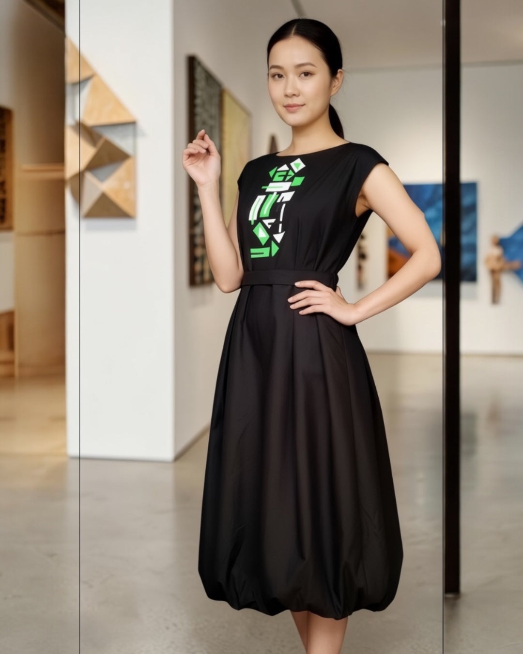 Graphic Bubble Dress