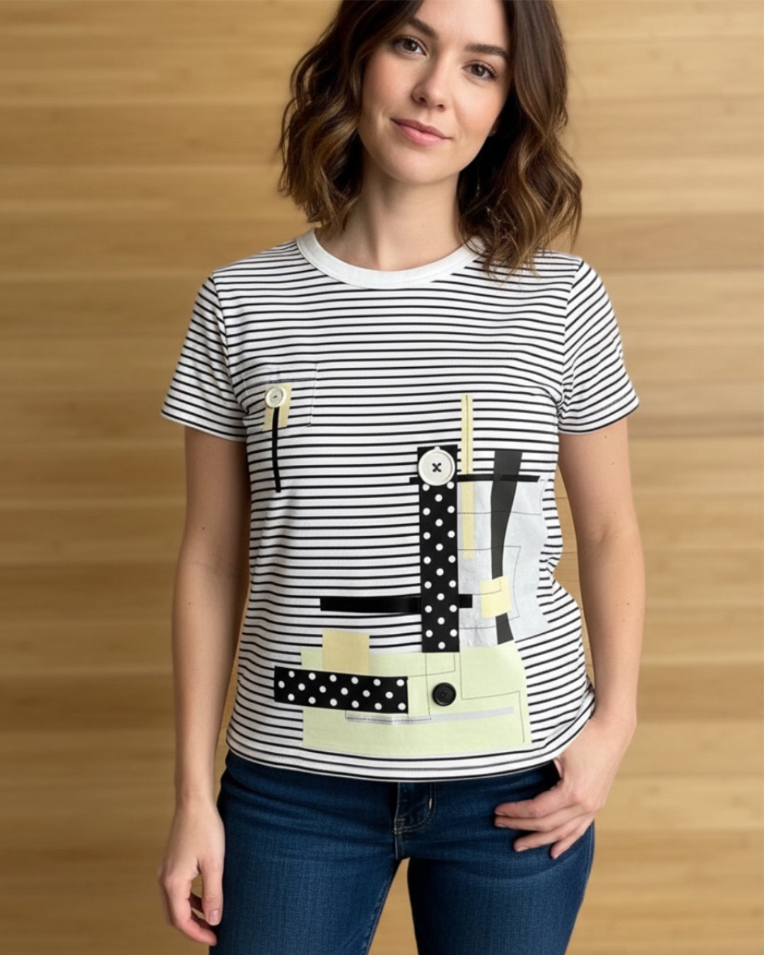 Black and white  T-shirt