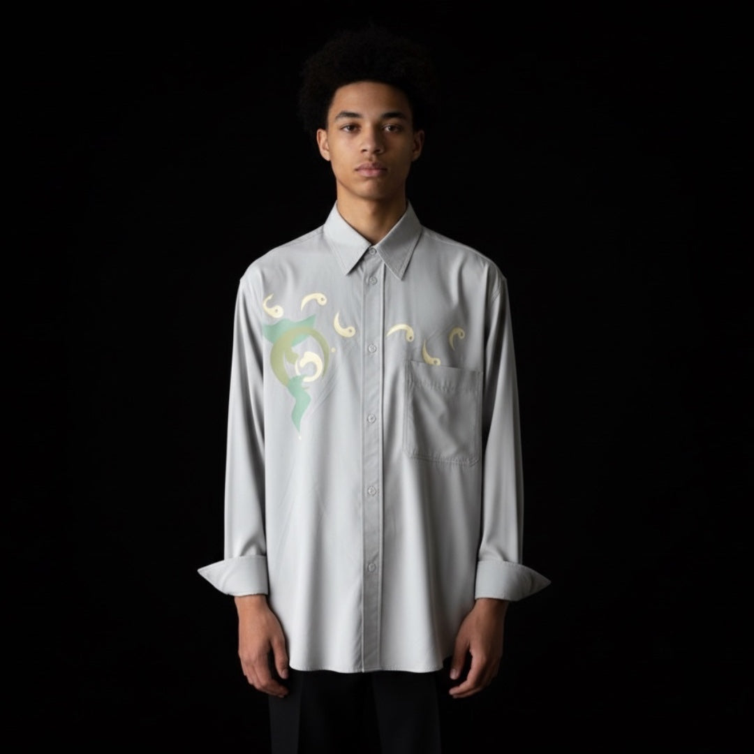 Light green oversized  shirt