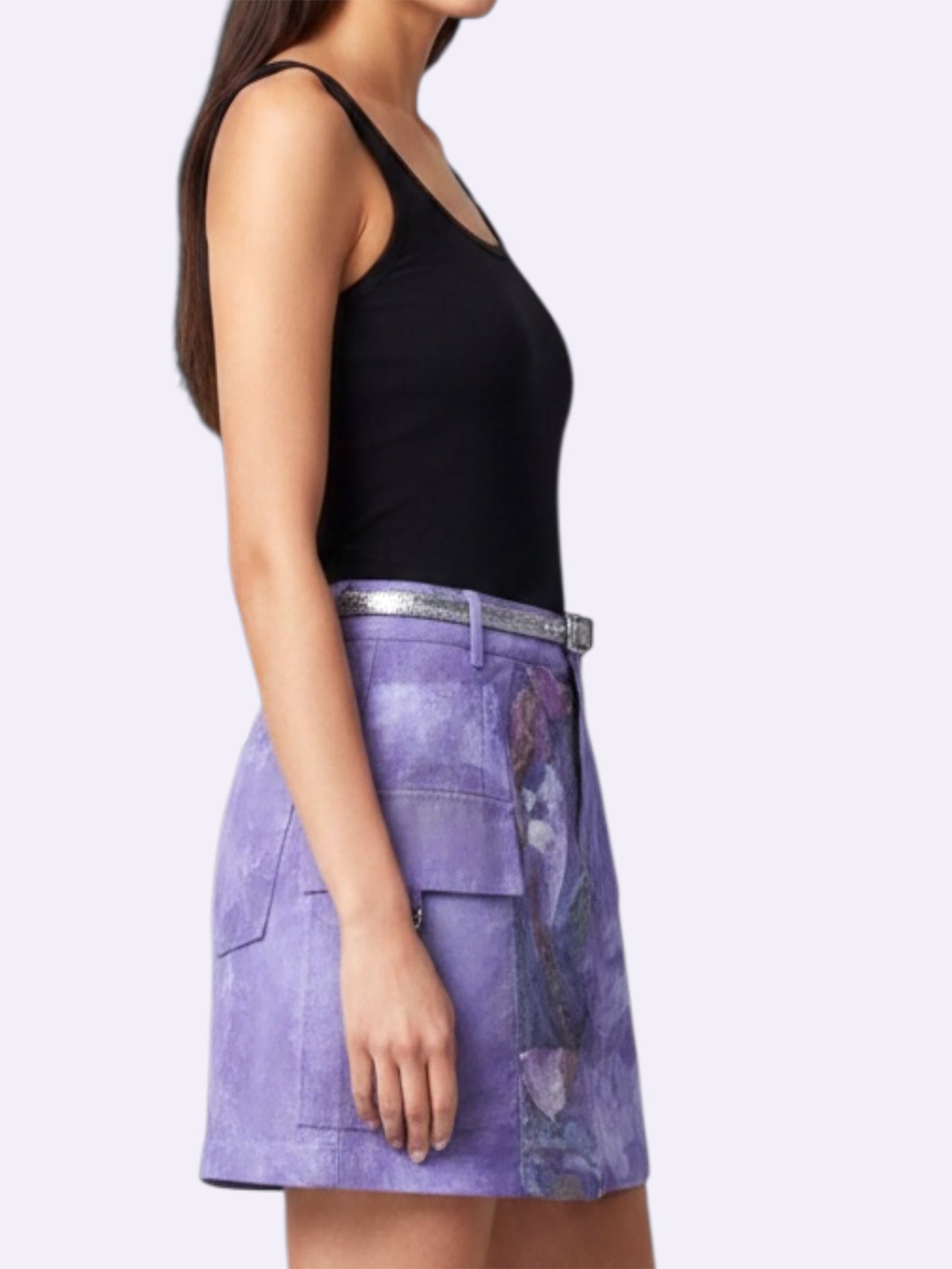 Purple Mini Skirt