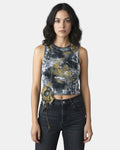 Dramatic Golden and Black Tank
